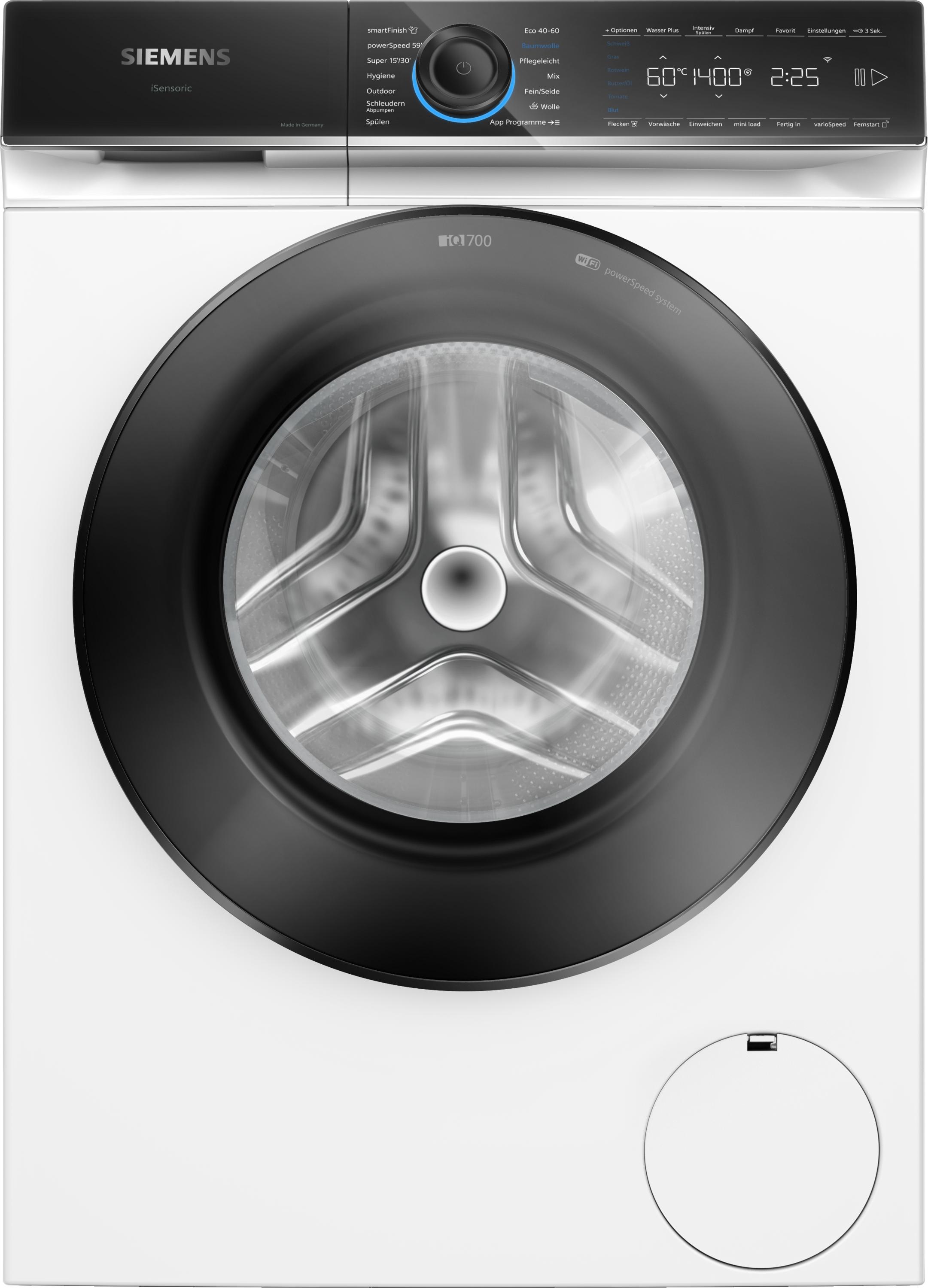Siemens iQ700 WG44B2072, Frontlader, 9 kg, B, 69 dB, 1400 RPM, A