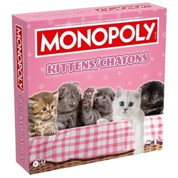 Winning Moves MONOPOLY – Kätzchen – Brettspiel – GEWINNZÜGE – 2 bis 6 Spieler – Ab 8 Jahren (2 - 6 Spieler)