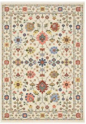 Style Haven Lawson Traditional Floral Wool Fringe Edge Area Rug
