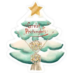 Great Pretenders Schneeflocken-Halskette & Ring-Set - 2-teilig.