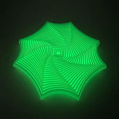 Useful Little Things Octagonal Geometric Illusion Fidget Toy luminous