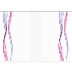 Schmidt Schiebevorhang Laine 5er Set Polyester Pink
