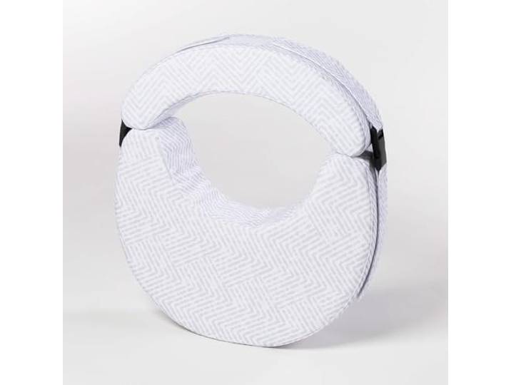 TuliBoo Stillkissen mit Taillenfixierung, freihändiges Stillen, ergonomische Lagerung, Nacken- und Rückenstütze, Abnehmbarer Baumwollbezug, Universalgröße XS–5XL