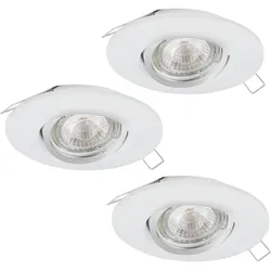 EGLO, Einbauleuchte, 95895 Peneto 1 LED Einbauleuchte 3x3W schwenkbar Weiss (GU10)