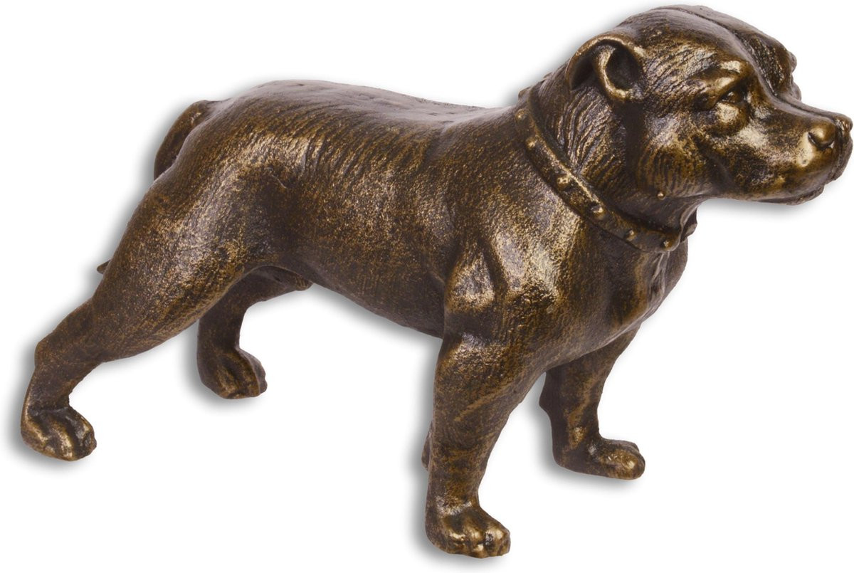 Staffordshire Terrier gietijzeren beeldje voor op tafel