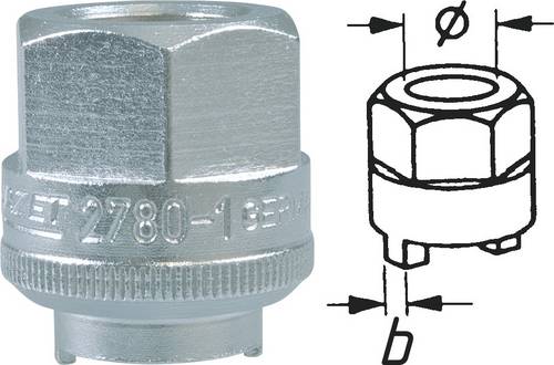 Hazet 2780-1 Stoßdämpfer-Zapfenschlüssel