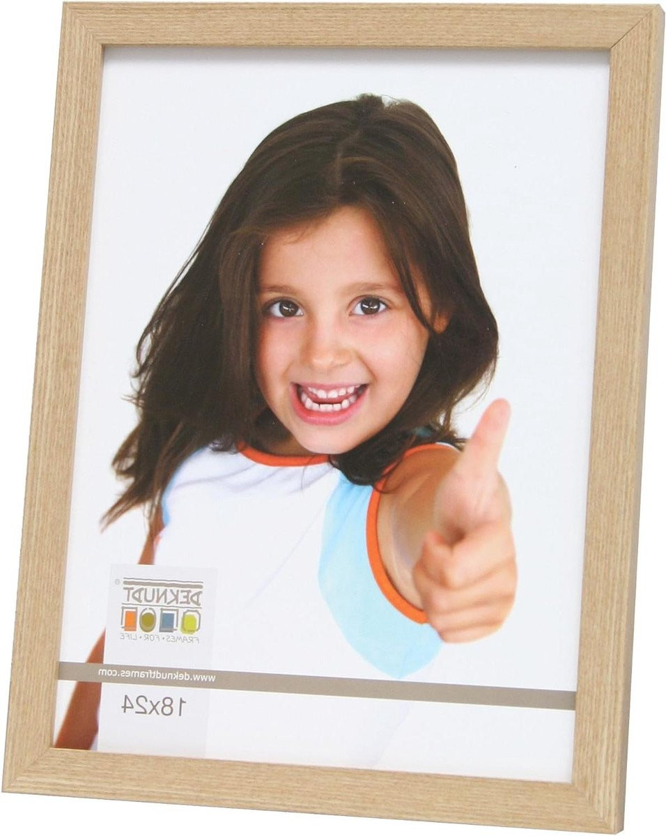 Beige houten fotolijst voor muurdecoratie - 30 x 45 cm