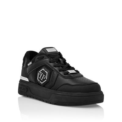 Sneaker PHILIPP PLEIN "Predator", Herren, Gr. 39, Normalschaft, schwarz (0202, schwarz, schwarz), Schuhe Sneaker