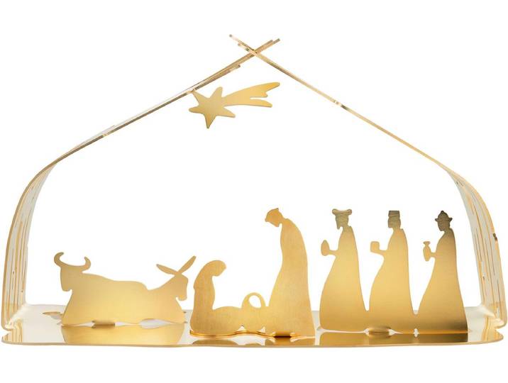 Alessi Bark Crib Kerststal Woondecoratie Goud