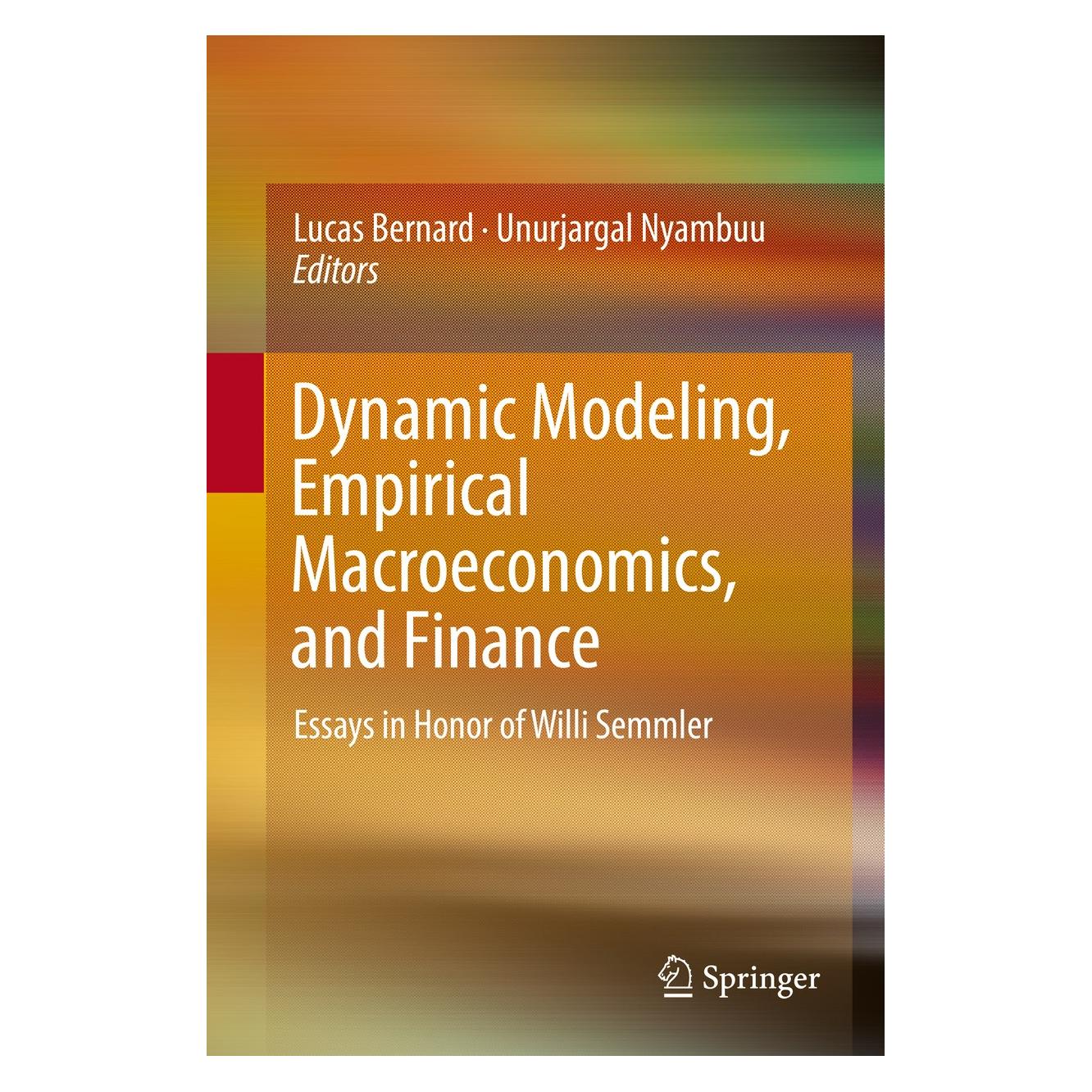 Springer Dynamic Modeling, Empirical Macroeconom (9783319398853)