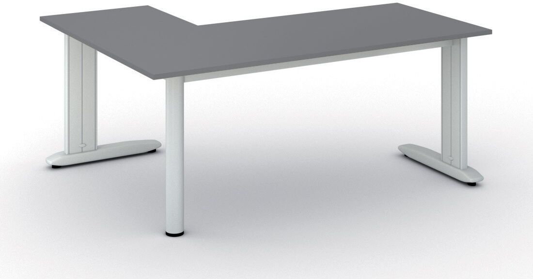 B2B Partner Büroschreibtisch PRIMO FLEXIBLE, 180x140 cm, Graphit