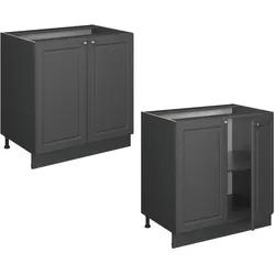 Vicco, Regal, Fame-Line mit Regal, AP Marmor (80 x 51.60 x 82 cm)