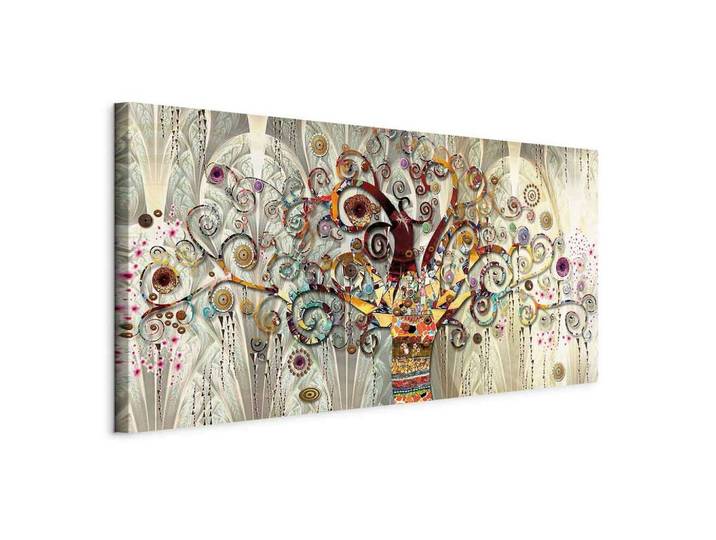 Leinwandbild Tree of Life Multicolor ca. 120x60cm