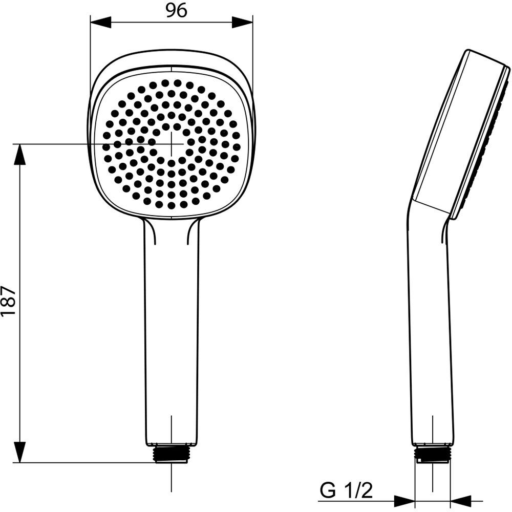 HANSABASICJET Style Handbrause 1-strahlig