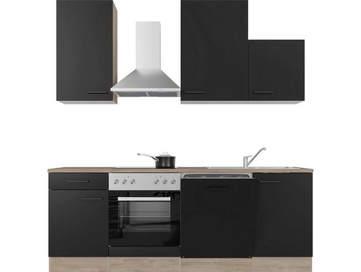 Flex-Well Küche Capri, mit und ohne E-Geräten erhältlich, Gesamtbreite 220 cm