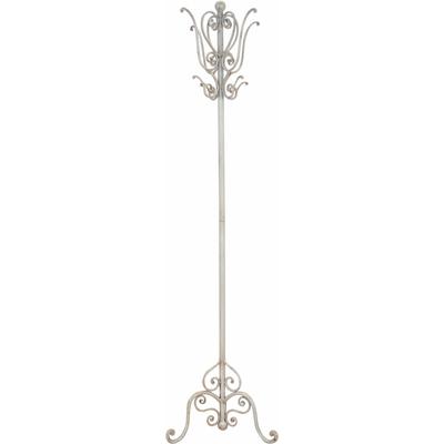Garderobenständer HOME AFFAIRE, weiß (antik cremeweiß), B:48cm H:175cm T:48cm, Eisen, Garderobenständer