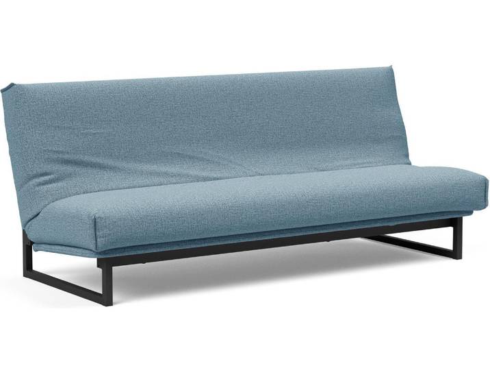 Schlafsofa, Polyester, Light Blau, 200×95 cm, Dauerschlaffunktion, Modern, Innovation Living