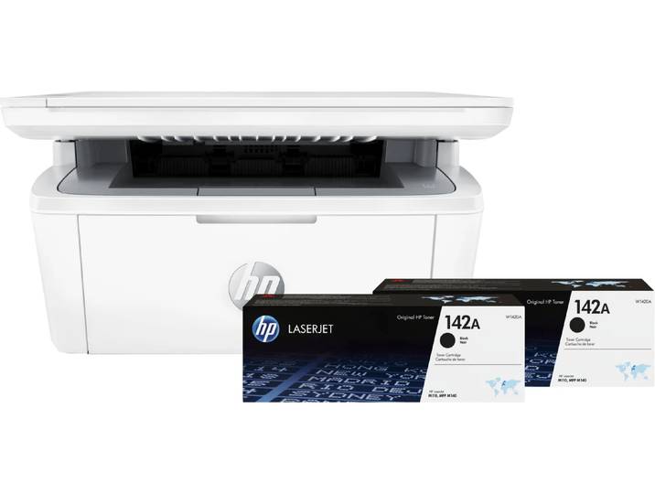 HP LaserJet M140w MFP + 2 extra zwarte toners