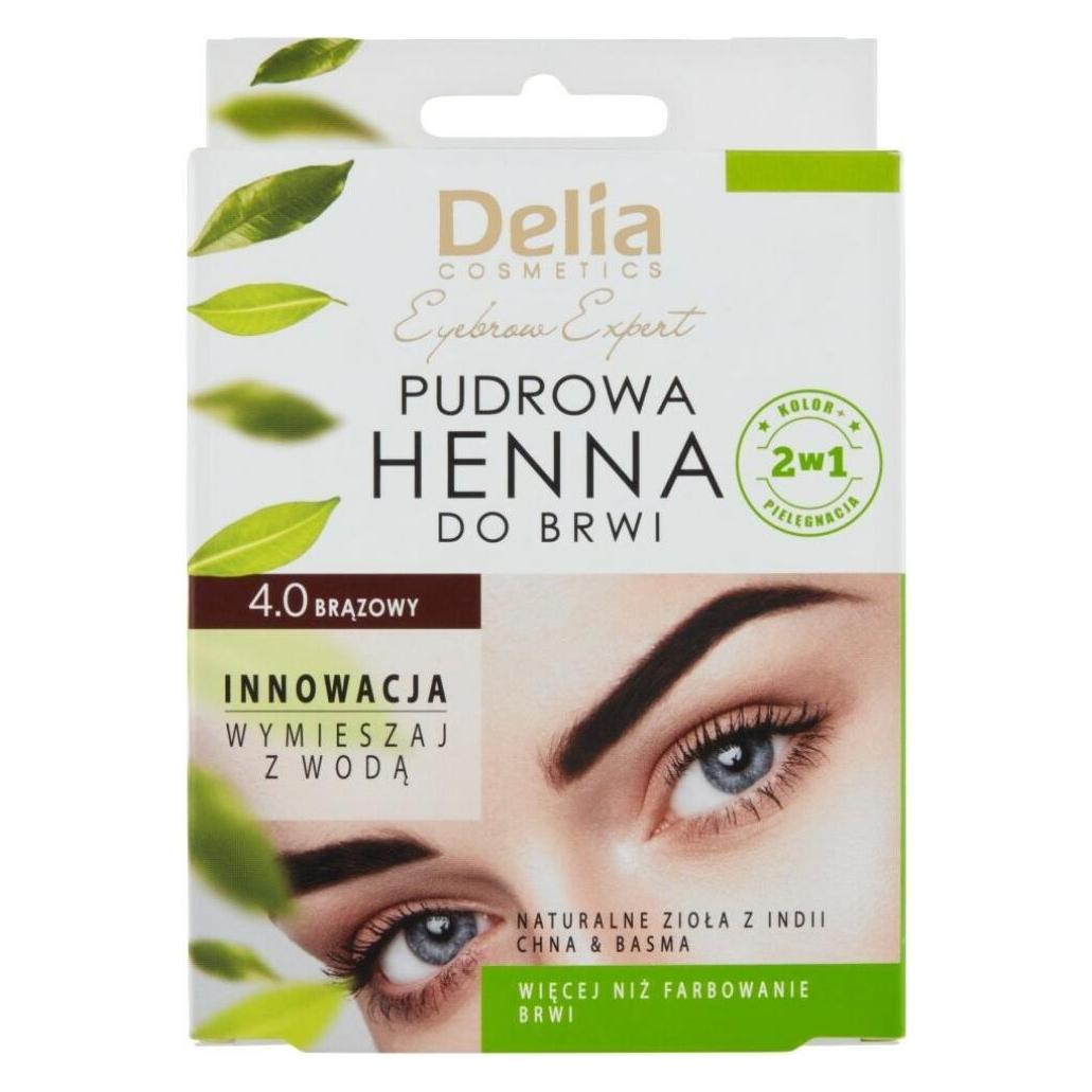 Delia Cosmetics Delia - Henna for eyebrows powder 4.0 Bronze 4g (4.0 Brown) (5901350488973)