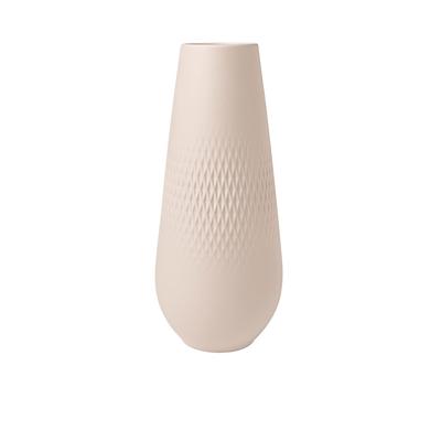 Dekovase VILLEROY & BOCH "Vase Manufacture Collier 26 cm", beige, Vasen