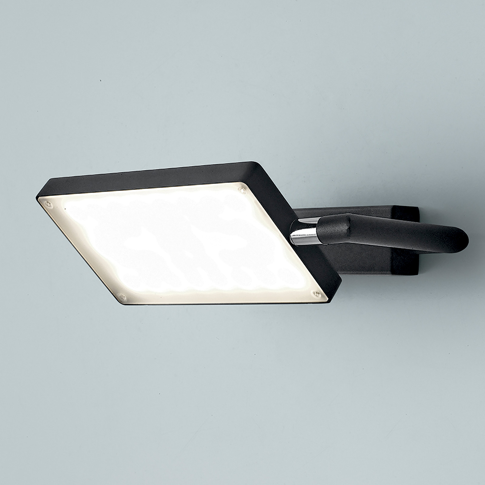 home24 LED-wandlamp Book zwart aluminium B: 60 cm, D: 8 cm, H: 8 cm