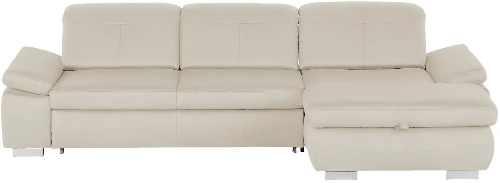 Lounge Collection Ecksofa aus Mikrofaser Kathrin ¦ creme ¦ Maße (cm): B: 309 H: