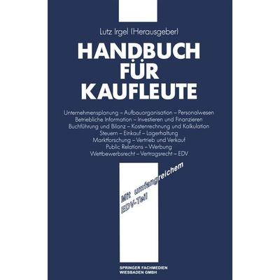 Handbuch für Kaufleute, Taschenbuch von , Betriebswirtschaftlicher Verlag Gabler, 978-3-409-99114-8