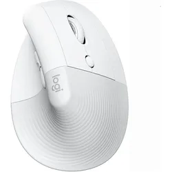 Logitech Lift for Business (Kabellos), Maus, Weiss