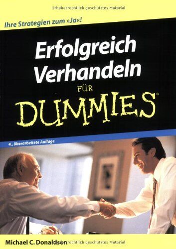 Donaldson, Michael C. - Erfolgreich Verhandeln für Dummies - Preis vom 30.09.2026 09:01:18 h
