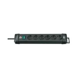 Brennenstuhl 1951160100 power extension 3 m 6 AC outlet(s) Black