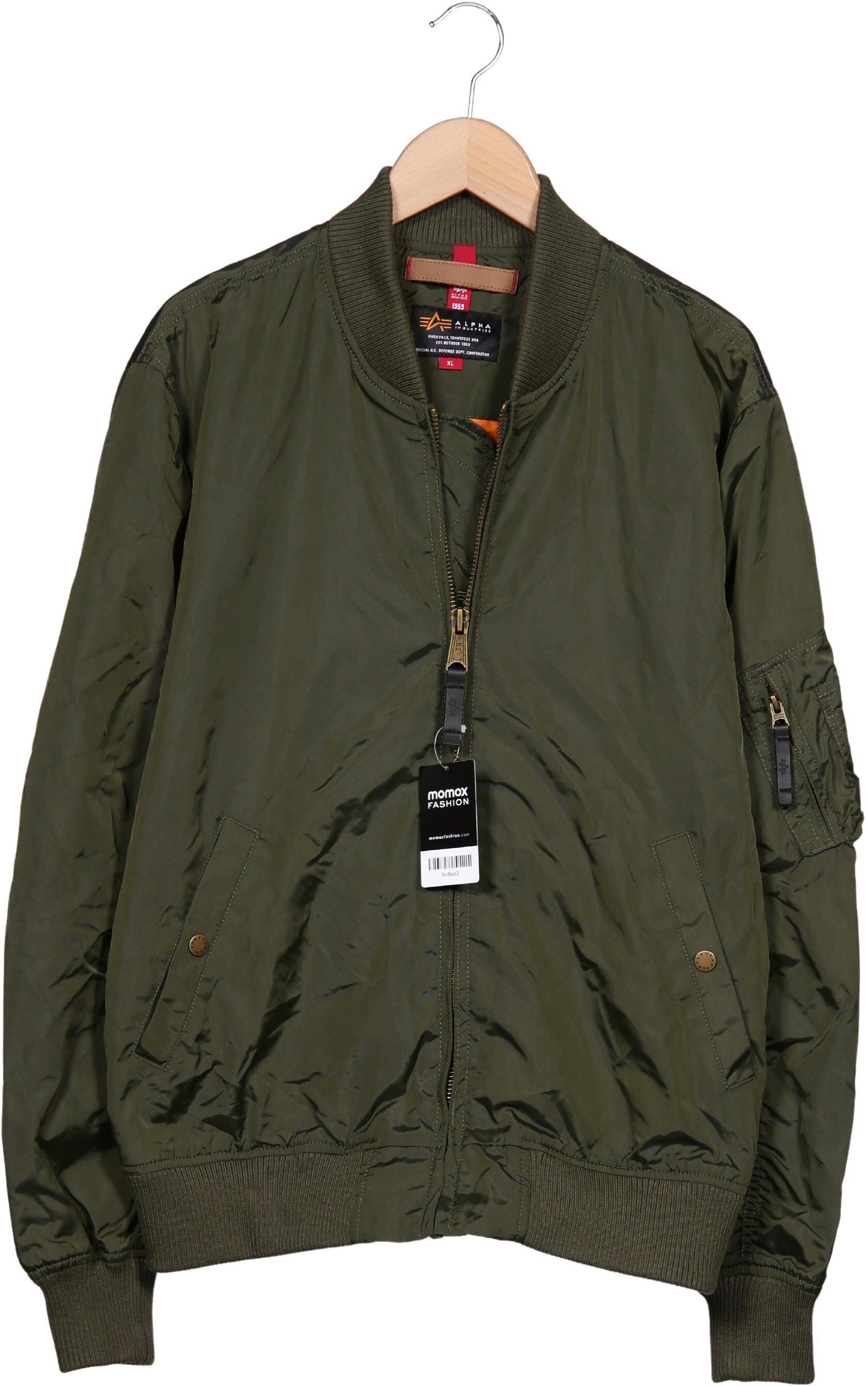 Alpha industries Herren Jacke, Grün, Gr. XL, Synthetik - Second Hand