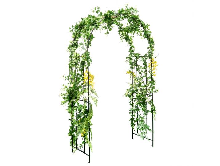 Tuinboog 220 cm Stevige Metalen Boog Pergola-Decoratie Plantensteun voor de Binnenplaats