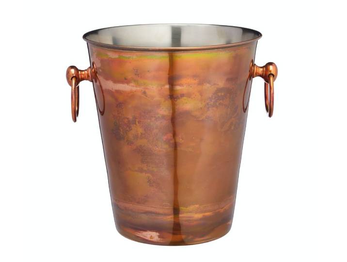 Seau à vin en acier inoxydable irisé cuivre