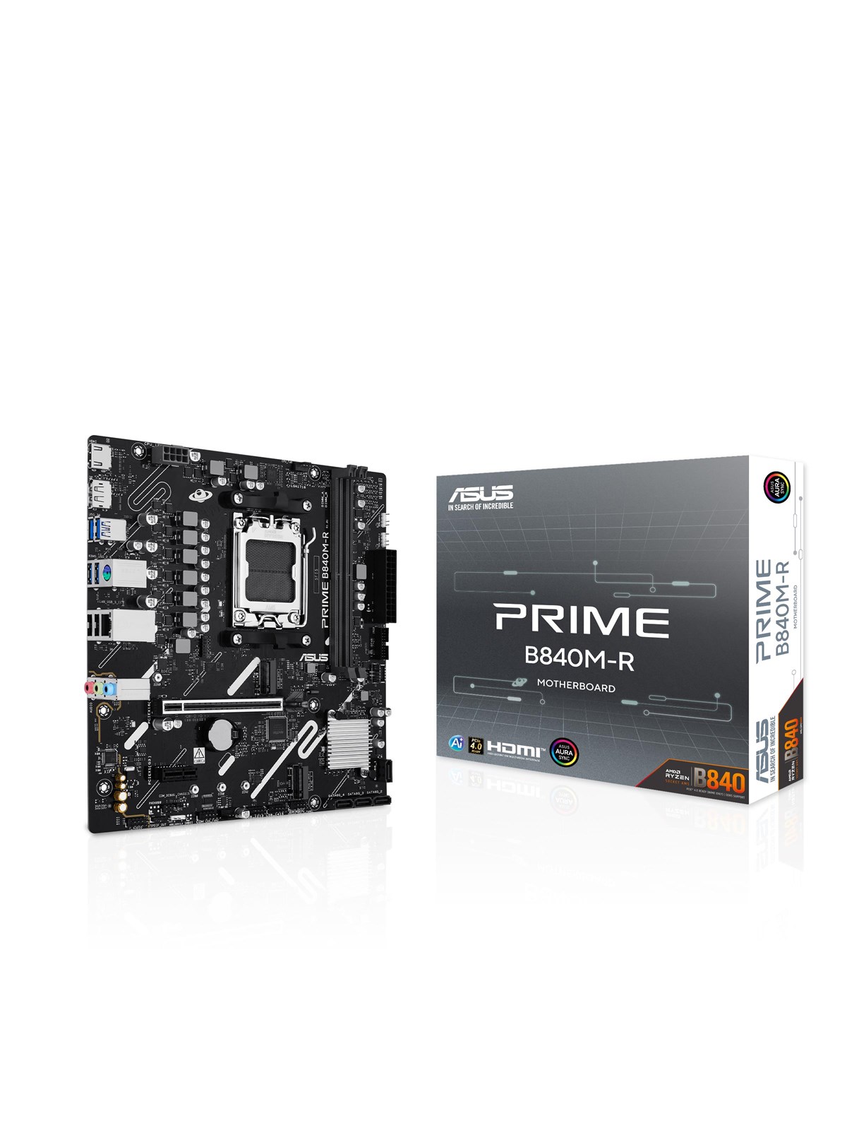 ASUS PRIME B840M-R Mainboard - AMD B840 - AMD AM5 - DDR5 RAM - Micro-ATX