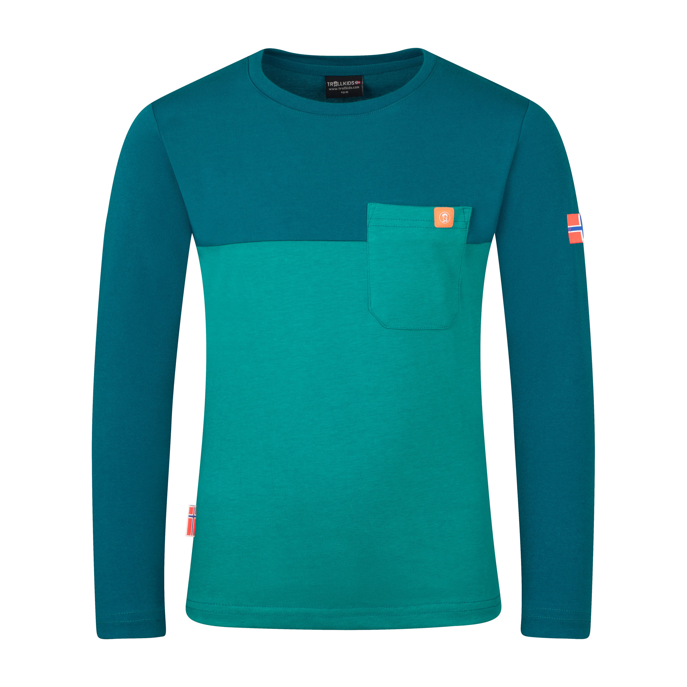 Trollkids Bergen Kinder Longsleeves gruen Größe 98 Trekking Hautfreundlich