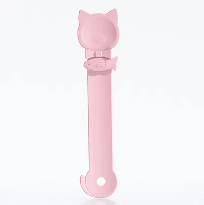 Inspire Picks Cat Lick Spoon Feeder Long Handle Wet Food & Treat Dispensing Spoon pink