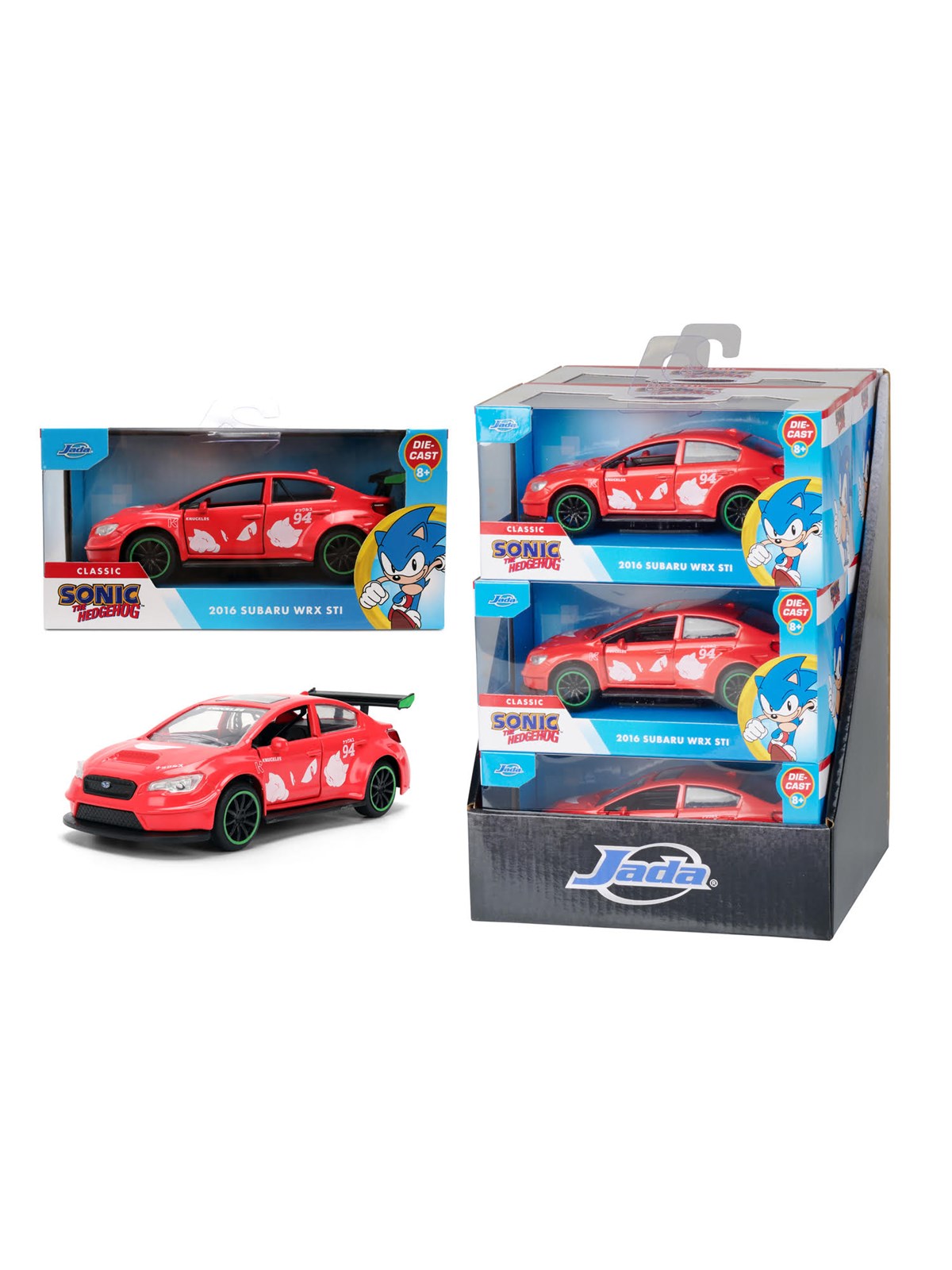 Jada Toys - Sonic Knuckles 2016 Subaru WRX STI, 1:32