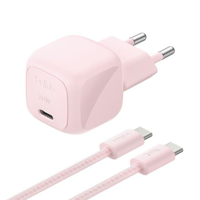 Belkin BoostCharge 30W USB PD Ladegerät mit PPS, inkl. 2m USB-C / USB-C Kabel, indigo WCA008kq2MPK-B6