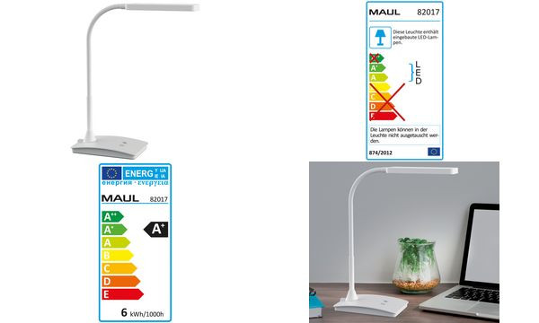 MAUL LED-tafellamp Pearly, limoengroen, verstelbaar