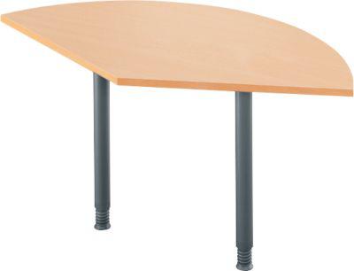 Ansatztisch, 135°, B 800 x T 800 mm, Buche/anthrazit