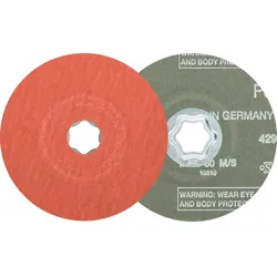 PFERD TOOLS COMBICLICK Korund Fiberscheibe für Edelstahl - 64191006