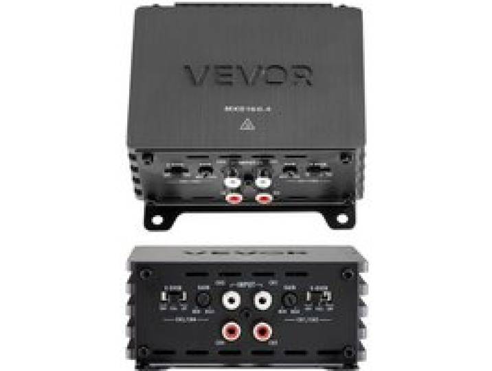 VEVOR Autoverstärker 4-Kanal, Endstufe Klasse D Überbrückbar, Max. 4 x 110 W an 4 Ohm / 4 x 160 W an 2 Ohm, Hochleistungsverstärker für SUVs Pickups Geländewagen Mehrkanal-Audioverstärker