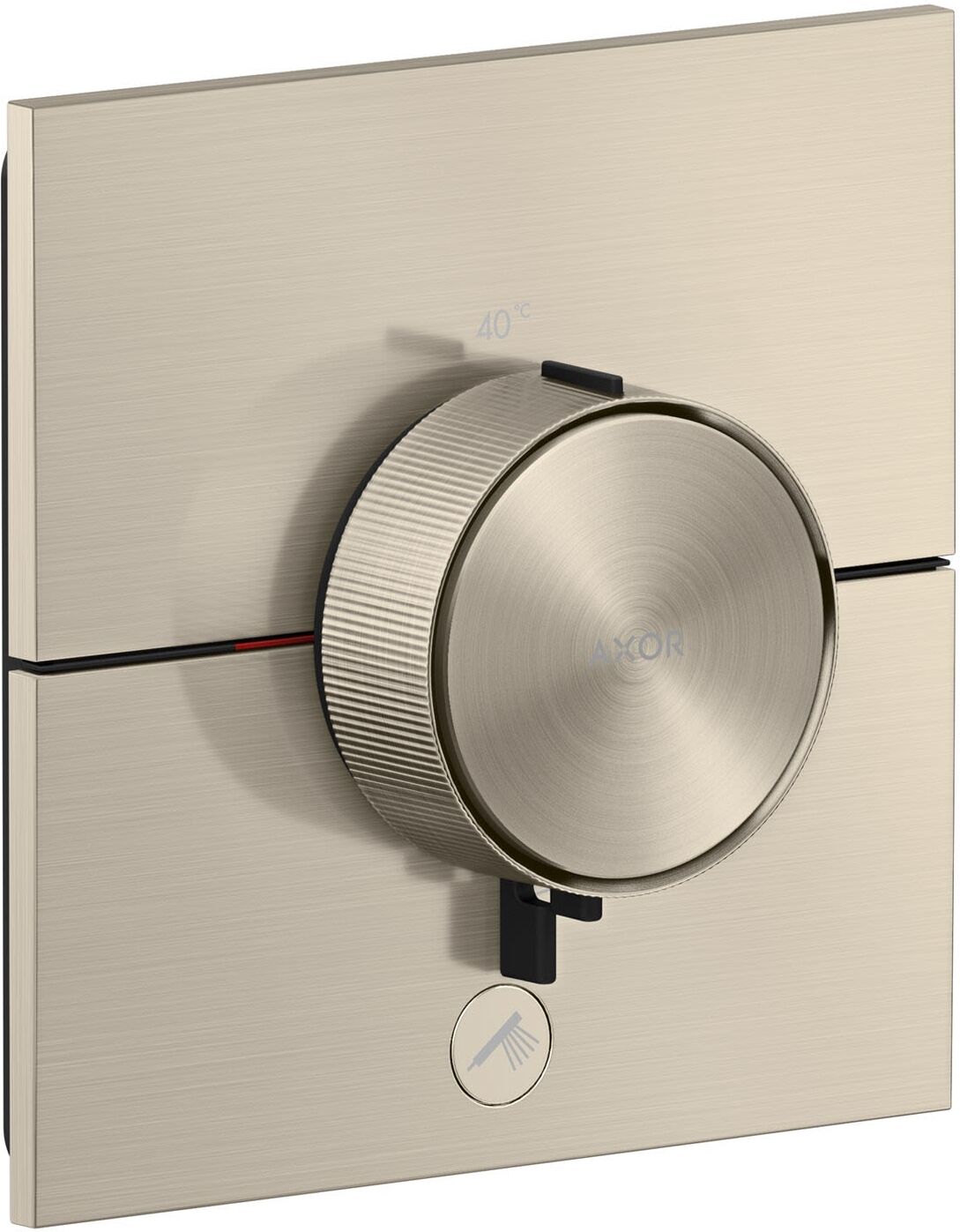 Axor ShowerSelect ID Thermostat HighFlow Unterputz eckig für 1 Funktion und einen zusätzlichen Abgang