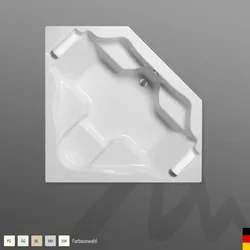Mauersberger Badewanne „afra“ 1700 × 1700 mm in Pergamon