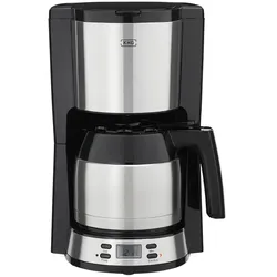 KHG Kaffeautomat  TKA-183SE , schwarz , Kunststoff,Edelstahl , Maße (cm): B: 21 H: 35 T: 23.0