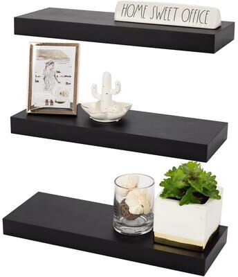 Sorbus Floating Shelves, Farmhouse Hanging Wall Shelf Decor - 16 Inches, 3 Pk