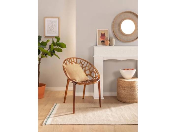 benuta Pop Karla Tapis en laine - Beige 70 x 200 cm - Coton - Laine - Chemin de couloir & dans le style : uni\, hygge & cozy\, minimaliste - Facile d'entretien pour salon\, chambre à coucher