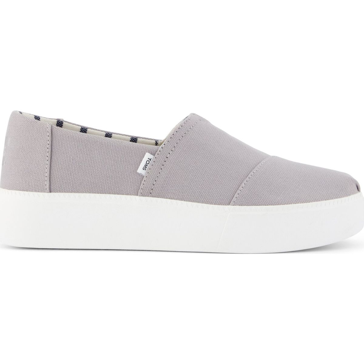 Toms Asher Platform medium grey canvas 37.5 10023248-37.5