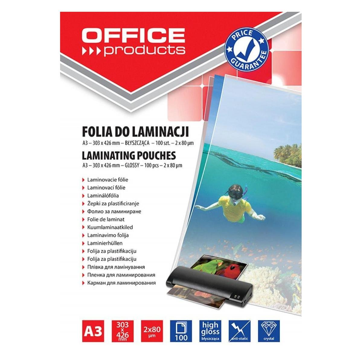 Q-Connect Folie zum Laminieren A3 bĹ yszczÄ ... ca transparent 100 Einheiten (A3, 100 Stk., 80 µm) (WIKR-001472)