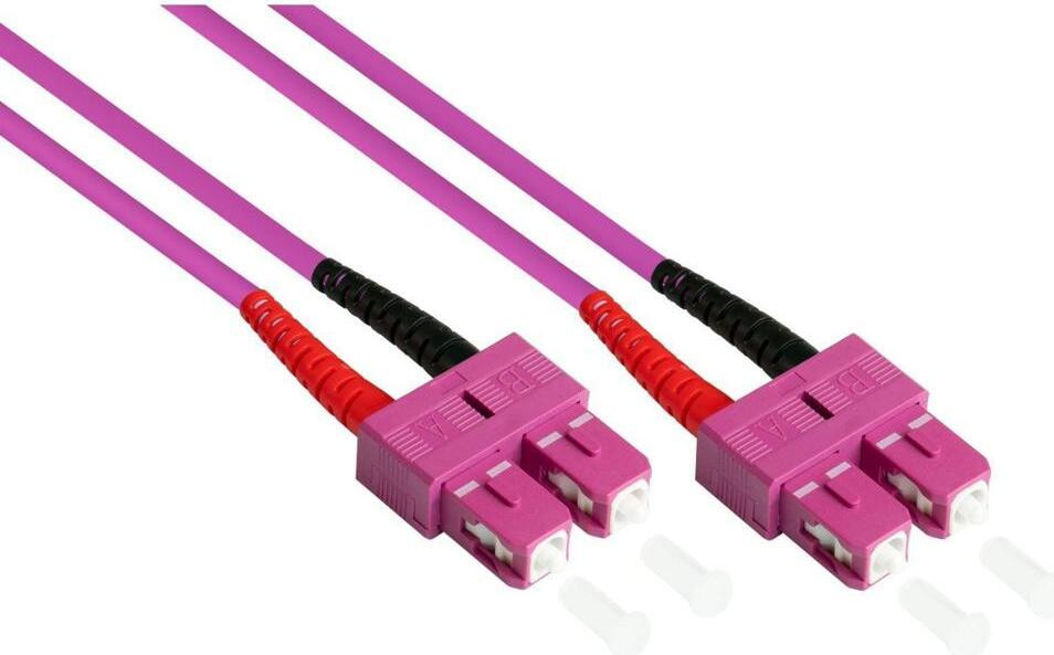 VARIA Group LWL-patchkabel OM4 Duplex SC-SC 20 meter LSZH